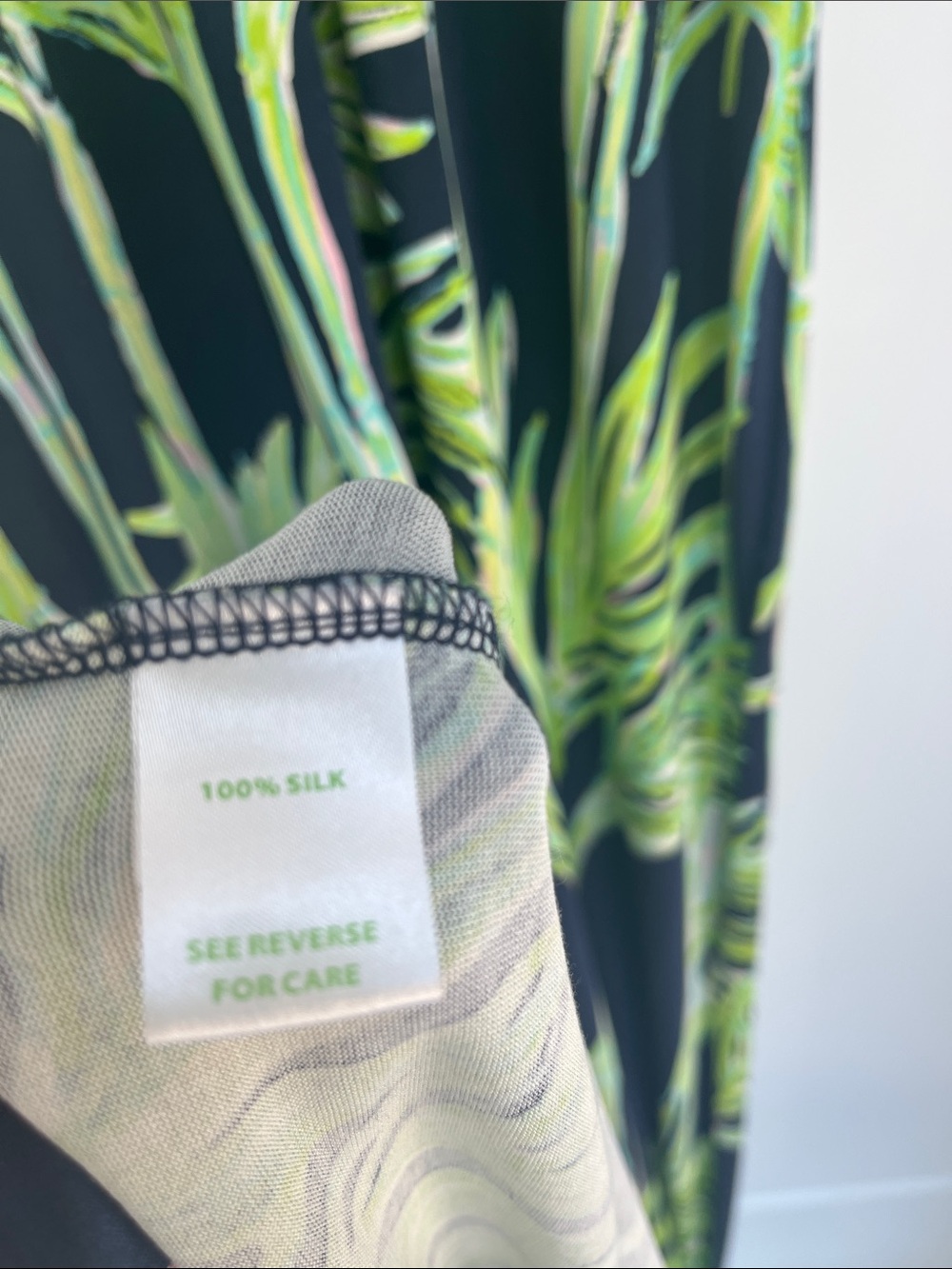 Lilly Pulitzer Navy and Lime Green Palm-Print Maxi Dress - Picture 7 of 9